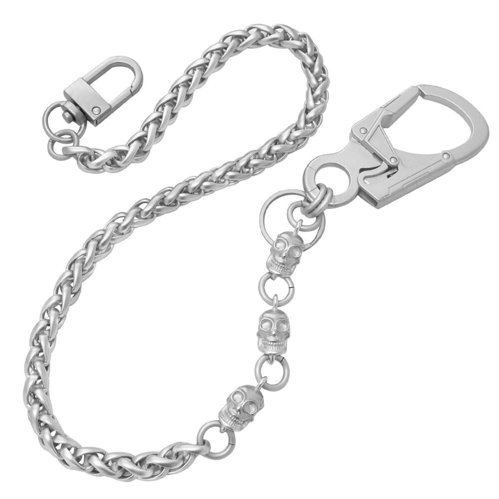 4068 Skull Pants Chain ,25''Heavy Punk Biker Anti-Theft Wallet Chains